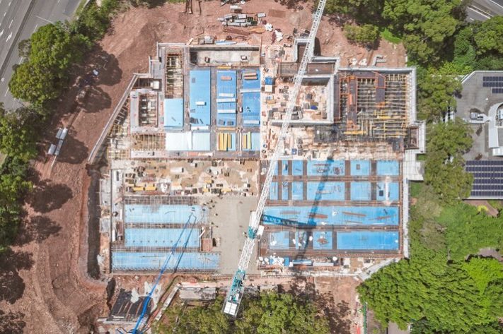 Drone Shot of Bunnings Pymble